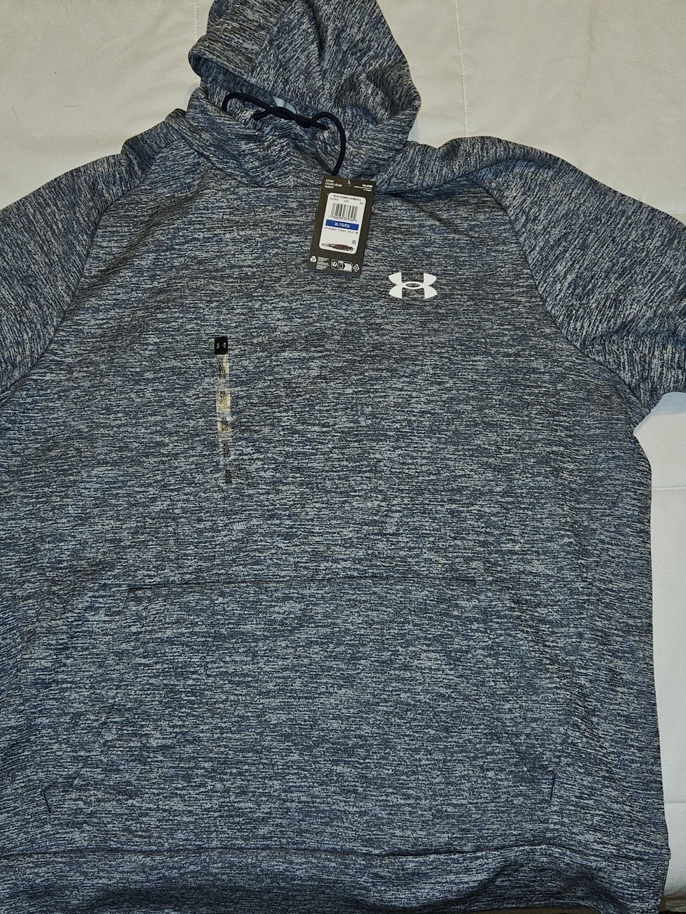 Under Armour Blue Heather Performance Pullover Hoodie